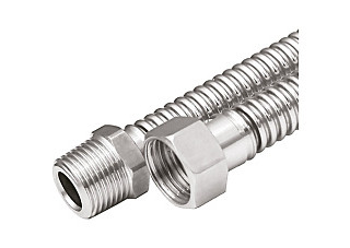 Подводка сильфонная для газа AQUALINK (1/2) Г/Ш 150см (07025) (1/60)