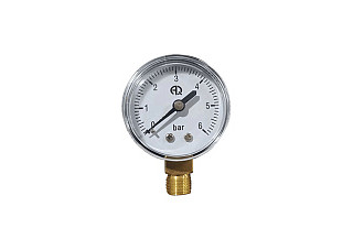 Манометр 50 мм нижнее подключение 1/4" 0-10 бар AQUALINK (02781) (1/120)