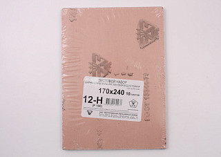 Бумага шлиф на ткан водост №12 (Р100) 10шт 24х17 Белгород (75667) (1/80)