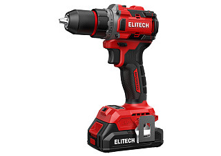 Дрель-шуруповерт ELITECH ДА 20БЛ2 20В, б/щет, 2Ач Li-ion Е2201.045.01 (1/4)