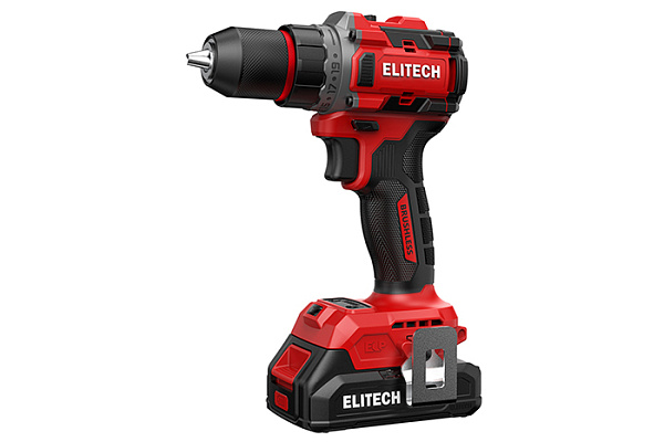 Дрель-шуруповерт ELITECH ДА 20БЛ2 20В, б/щет, 2Ач Li-ion Е2201.045.01 (1/4)