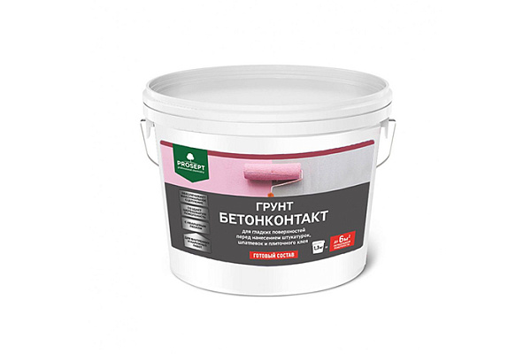 Бетоноконтакт ПРОСЕПТ для гладких поверхностей 1,3кг 051-1 (1/6)