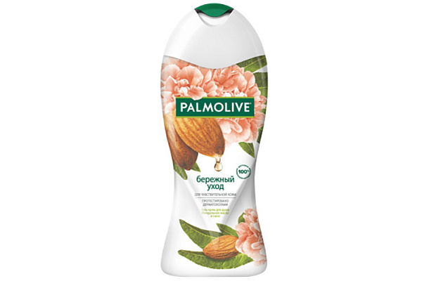 Гель для душа PALMOLIVE бережный уход с миндальным маслом 250мл (1/12)