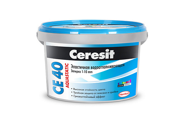 Затирка для швов ЦЕРЕЗИТ CЕ40/1 aquastatic белая 1кг 2780260