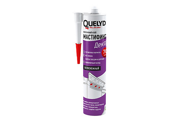Жидкие гвозди Quelyd МАСТИФИКС Декор белый 450гр /12 (50010081/637) 5009024  