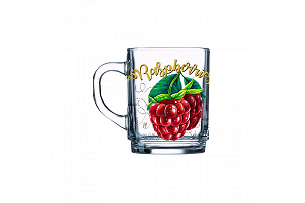 Кружка стеклянная Green Tea Полезная малина 200мл 07с1335 ДЗ