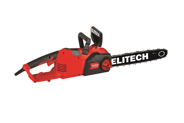 Пила цепная ELITECH ПЭ 2416ПРБ (2400Вт, шина-41см, 3/8, 1.3мм, продольное, 5,2кг) E1611.020.00