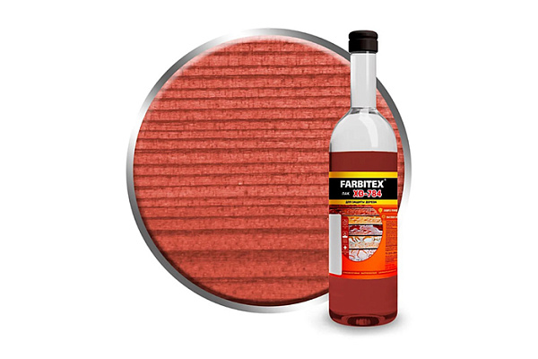 Лак ХВ-784 FARBITEX красное дерево, стекло (0,5л)