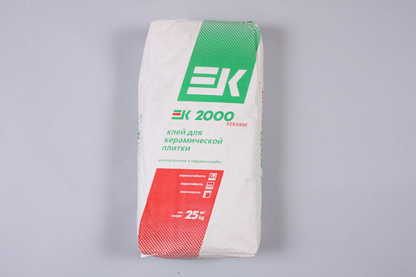 Клей для плитки ЕК 2000 (25,0кг)