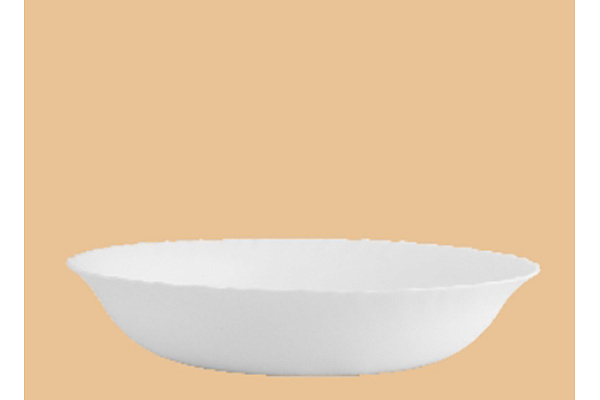 Блюдо круглое глубокое 32см PO-OD1030T  WHITE (12/4)