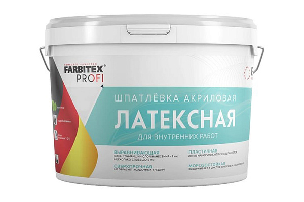 Шпатлевка FARBITEX PROFI акриловая латексная 3кг