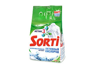 Порошок стиральный SORTI автомат активный кислород 2,4кг (1/4)