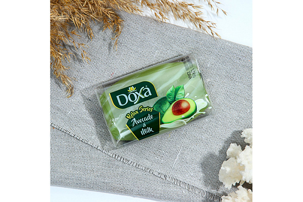 Мыло туалетное DOXA relax series avocado&milk 80г (1/72)