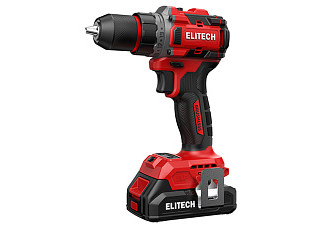 Дрель-шуруповерт ELITECH ДА 20БЛ2 20В, б/щет, 2,0Ач+4Ач Li-ion Е2201.045.02
