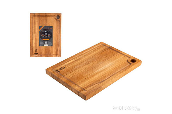 Доска разделочная прямоугольная 32x23x2 см Leonord дуб арт.986063