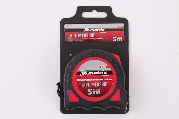 Рулетка MATRIX Strong 5м х 19мм (31080) (1/120)