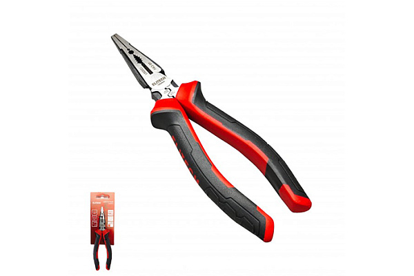 Длиногубцы ELITECH комбинированные 180мм, HRC 56-62, CrV 120201