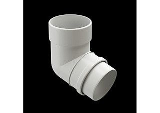 Колено 72 DOCKE Lux d=100 ПЛОМБИР (1/12)