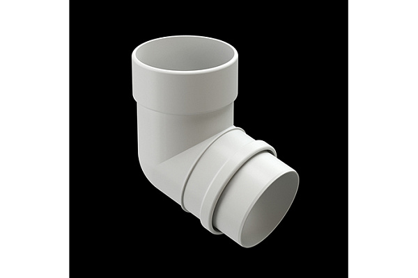 Колено 72 DOCKE Lux d=100 ПЛОМБИР (1/12)
