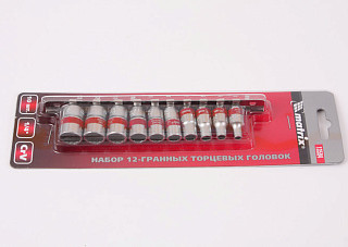 Набор MATRIX торцевых головок 1/4 4х13мм 11 предметов (13594) (1/10/60)