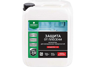 Антисептик защита от плесени ПРОСЕПТ FUNGI STOP для минер. поверхностей концентрат 1:10 5л 018-5