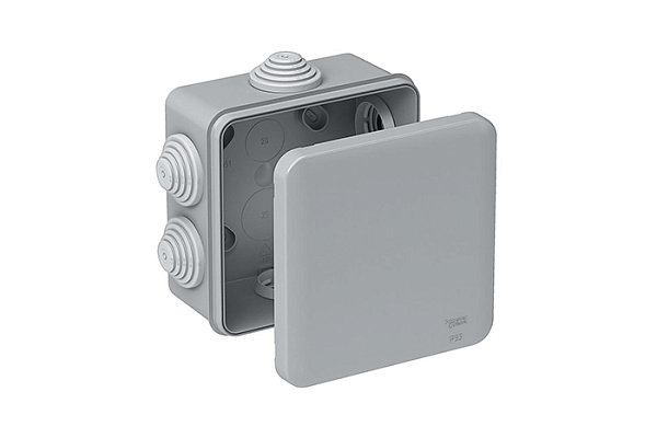 Коробка распределительная 100х100х50мм IP55 серая IMT35091 (121) 091