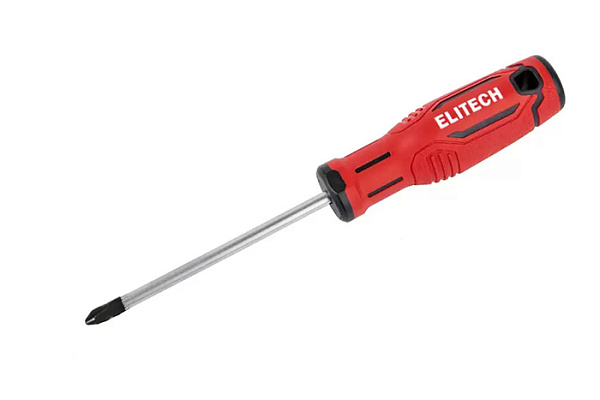 Отвертка ELITECH PH 1х75мм 211202