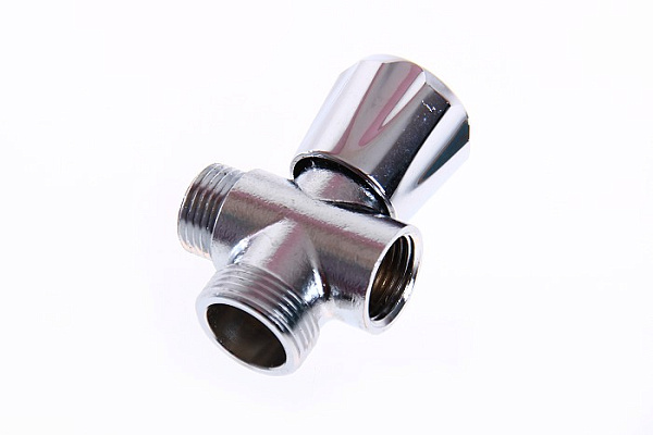 Кран шаровой 3-проходной для стир маш AQUALINK ДУ (1/2x1/2x3/4) Г/Ш/Ш (3968) (1/10/100)