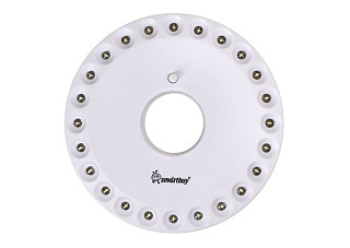 Фонарь SMARTBUY светодиодный с карабином для подвешивания 24 LED, белый (SBF-8253-W)/60 (941)