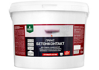 Бетоноконтакт ПРОСЕПТ для гладких поверхностей 12кг 051-10 (1/48)