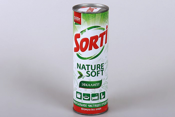 Чистящее средство SORTI эвкалипт порошок 500гр (1/24)