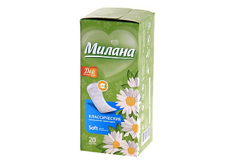 Прокладки ежедневные МИЛАНА soft deo женские гигиенические летние травы 20шт (4102) (205)