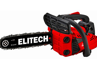 Бензопила ELITECH ПБ 2510Т (25.4см3, 0,75кВт/1,0л.с. ш-30см, 3/8, 1.3мм,44зв 3,8кг) E1611.009.00