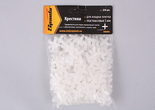 Крестики для плитки пластмассовые 5,0мм 250шт (880805) (1/10/100)