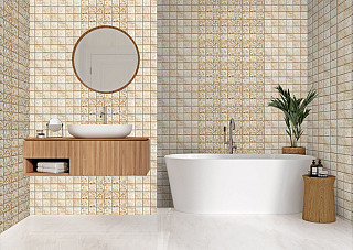 Панель ПВХ фотопечать Gold Tiles (2700х250мм) 8274***