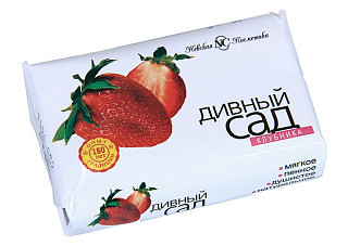 Мыло туалетное ДИВНЫЙ САД клубника 90г (1/72)