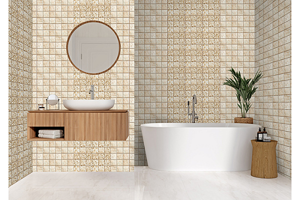 Панель ПВХ фотопечать Gold Tiles (2700х250мм) 8274***
