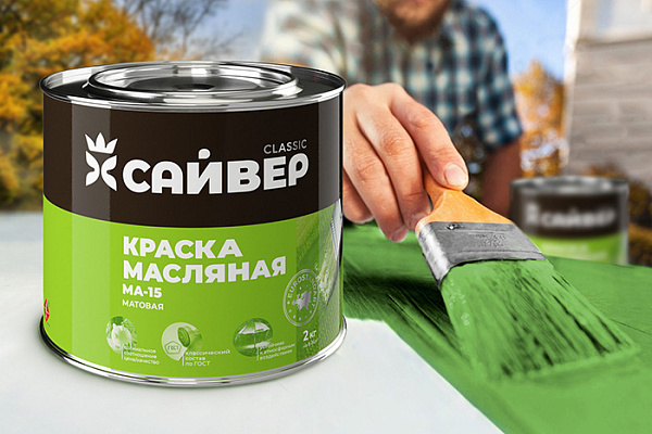 Краска масляная МА 15 Сайвер светло-голубый (1,8кг)