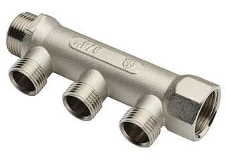 Коллектор резьбовой AQUALINK ДУ 3/4x3/4x1/2x3 (02422) (1/2/50)