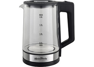 Чайник электрический HP-2700BK стекл. корпус, точечн.подсв. (2,0л) 