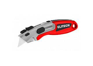 Нож ELITECH трапецевидный, 2 положения, TRP покрытие, цинк, 410601 (1/72)
