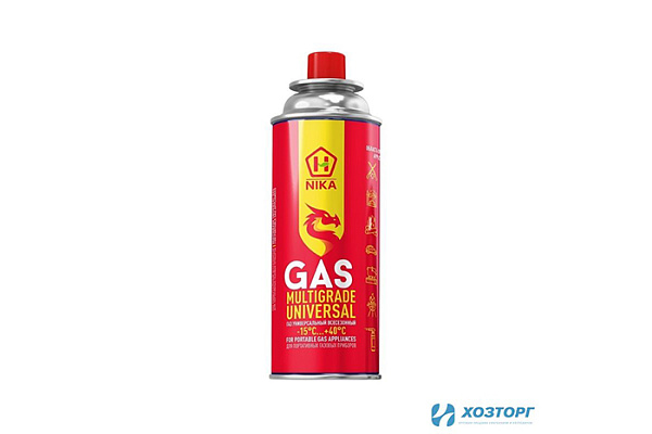 Баллон газовый ТМ GASOLINA углеводородный сжиженный в баллоне всесезонный 220г (1/28)