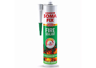 Герметик силикатный SOMA FIX  (огнестойкий 1500 °C), 310мл Турция S160