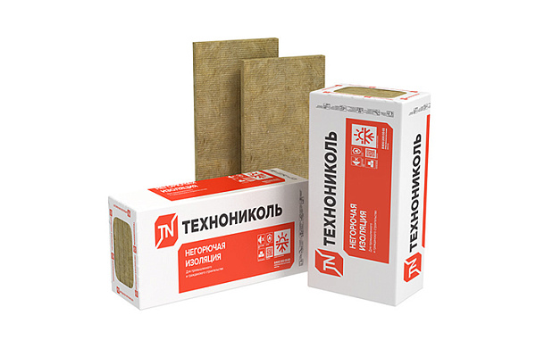 Утеплитель ТЕХНОБЛОК СТАНДАРТ 1200х600х50мм, 5,76м2=0,288м3, 45кг/м3 (8 плит) /24