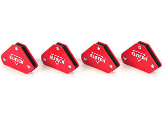 Магнитный уголок ELITECH усилие=5кг, углы 45/90/135 блистер, 4штуки 0606.017900 (1/20)