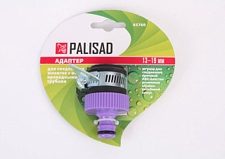 Адаптер PALISAD пластиковый с внешним хомутом 3/4" 65760 (1/80)