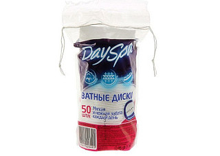 Ватные диски DAY SPA прошитые 50шт (006)