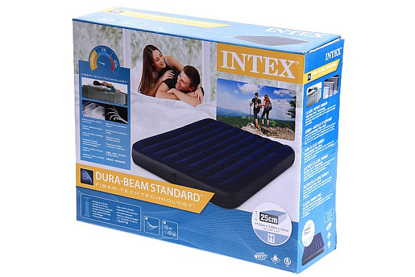 Матрас надувной Intex Classic (152х203х25см, 3уп) (64-759) 
