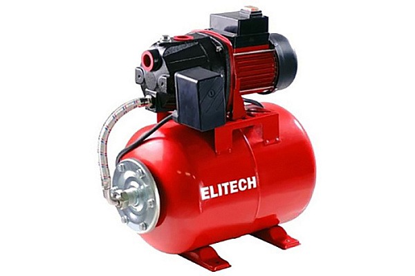 Насосная станция ELITECH САВ  800-24Ч (Чугун, 800Вт, Расход-55л/м, Напор-38м, Глуб-8м, Емкость-24л)