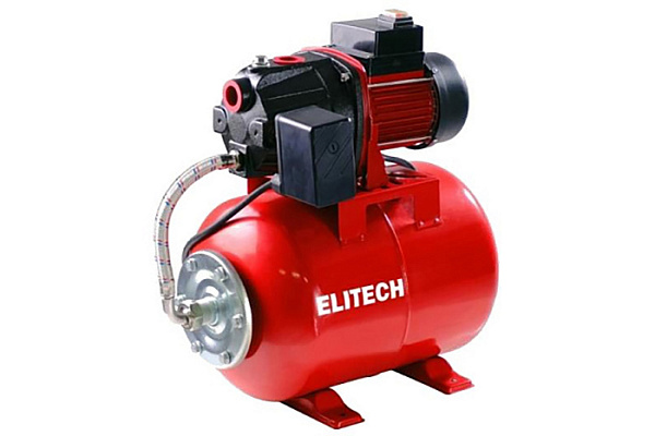 Насосная станция ELITECH САВ 1200-50Ч (Чугун,1200Вт,Расход-65л/м,Н=50м, 4,6бар,Глуб-8м,Емкость-50л)